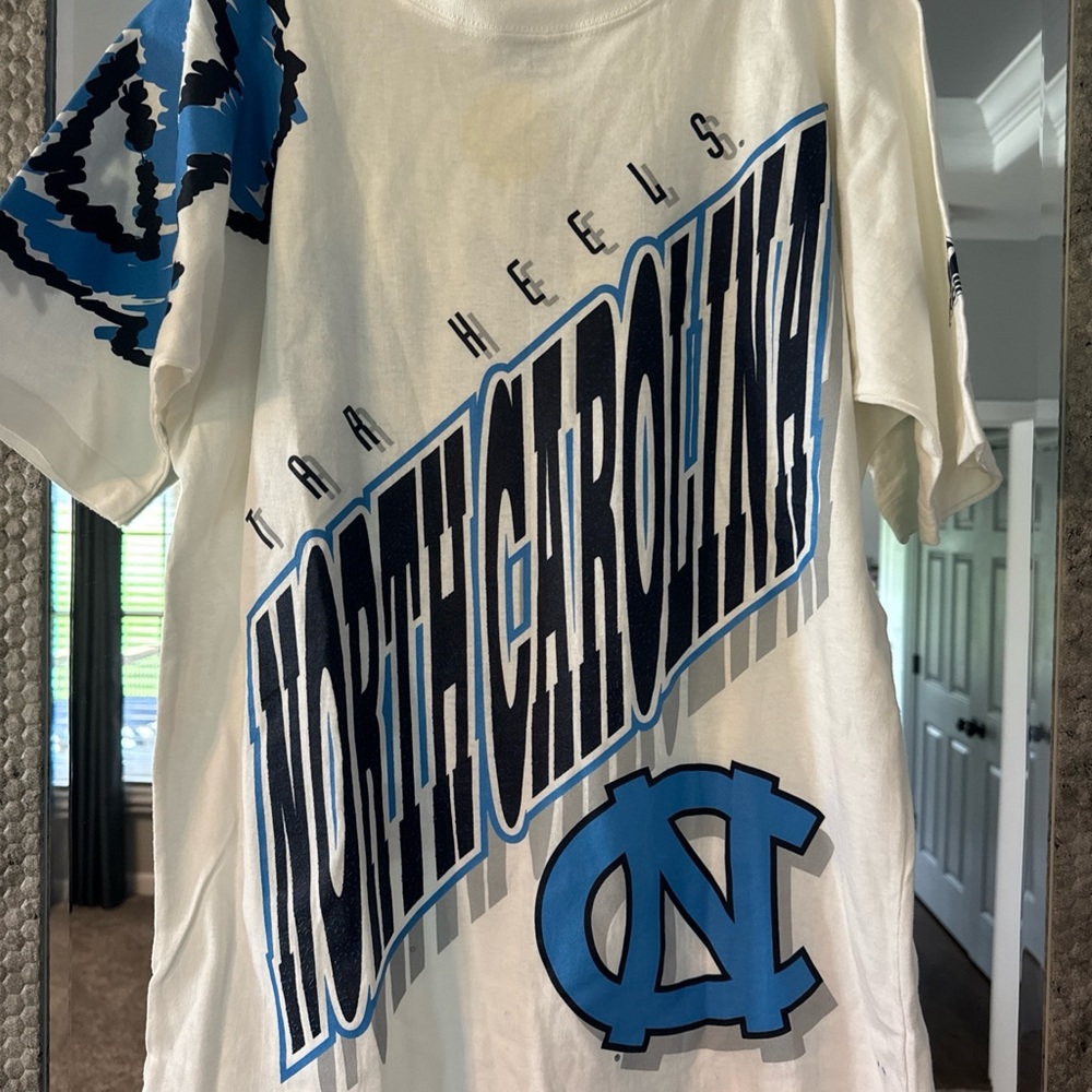 North Carolina Tar Heels White and Blue Tee